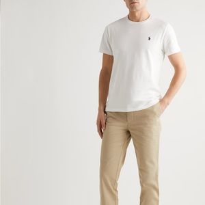 Polo Ralph Lauren men’s white custom fit slim t-shirt. Worn once.
